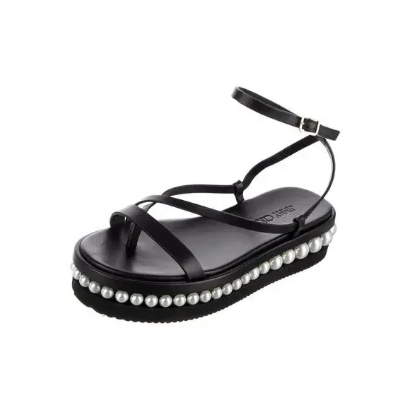 ❤️Jimmy Choo Leather Pearl Sandals❤️ - Picture 2 of 5